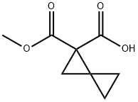 Spiro[2.2]pentane-1,1-dicarboxylic acid, monomethyl ester Structure
