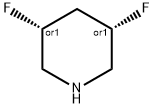 Piperidine, 3,?5-?difluoro-?, (3R,?5S)?-?rel- Structure