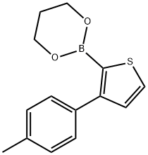 1,3,2-Dioxaborinane, 2-[3-(4-methylphenyl)-2-thienyl]- Structure