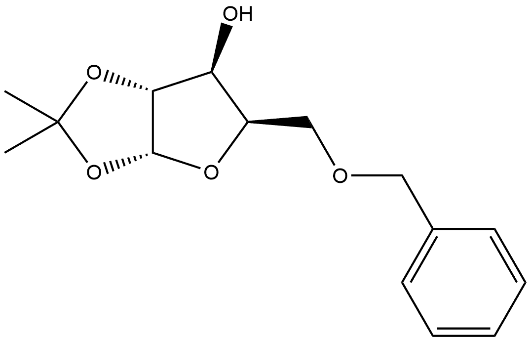 α-D-Xylofuranose, 1,2-O-(1-methylethylidene)-5-O-(phenylmethyl)- Structure