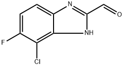 4-chloro-5-fluoro-1H-benzo[d]imidazole-2-carbaldehyde Structure