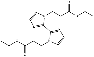 [2,2'-Bi-1H-imidazole]-1,1'-dipropanoic acid, 1,1'-diethyl ester 구조식 이미지