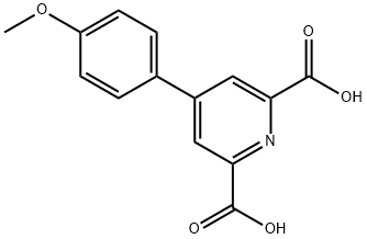 4-(4-Methoxyphenyl)pyridine-2,6-dicarboxylic acid Structure