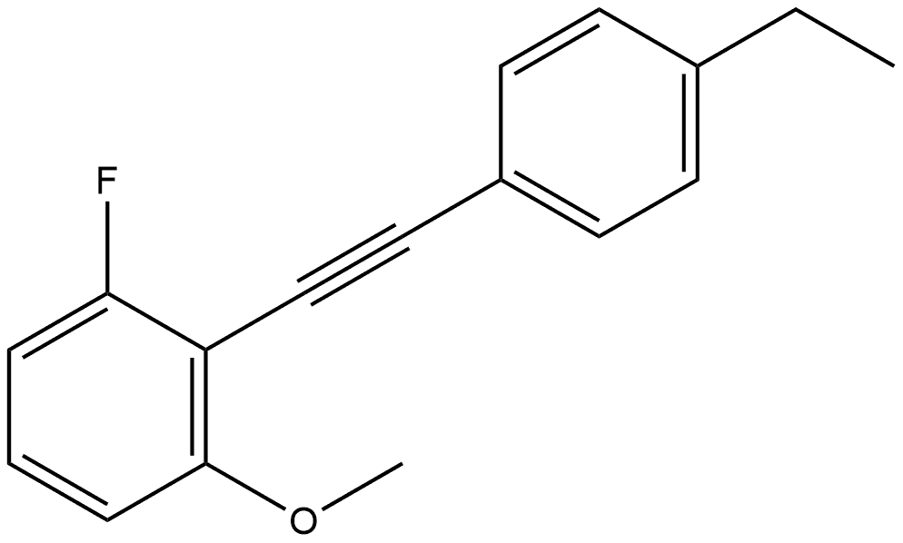 2-[2-(4-Ethylphenyl)ethynyl]-1-fluoro-3-methoxybenzene Structure