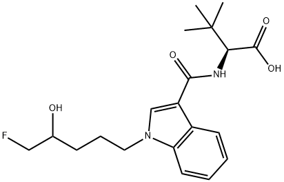 L-Valine, N-[[1-(5-fluoro-4-hydroxypentyl)-1H-indol-3-yl]carbonyl]-3-methyl- Structure