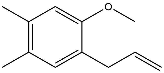 1-Methoxy-4,5-dimethyl-2-(2-propen-1-yl)benzene Structure