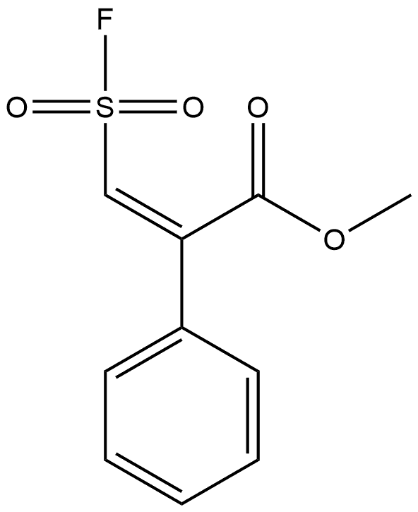 Methyl (αZ)-α-[(fluorosulfonyl)methylene]benzeneacetate Structure