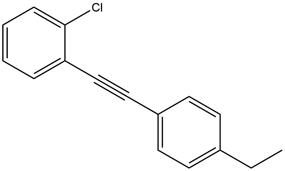 1-Chloro-2-[2-(4-ethylphenyl)ethynyl]benzene Structure