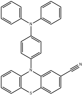 10H-Phenothiazine-2-carbonitrile, 10-[4-(diphenylamino)phenyl]- Structure