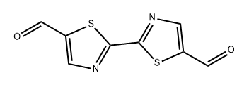 [2,2'-Bithiazole]-5,5'-dicarboxaldehyde 구조식 이미지