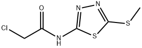 2-Chloro-N-(5-(methylthio)-1,3,4-thiadiazol-2-yl)acetamide Structure