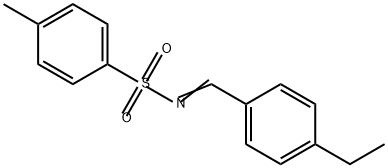 Benzenesulfonamide, N-[(4-ethylphenyl)methylene]-4-methyl- Structure