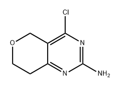 5H-Pyrano[4,3-d]pyrimidin-2-amine, 4-chloro-7,8-dihydro- Structure