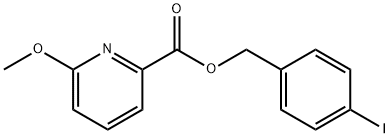 (4-Iodophenyl)methyl 6-methoxy-2-pyridinecarboxylate Structure