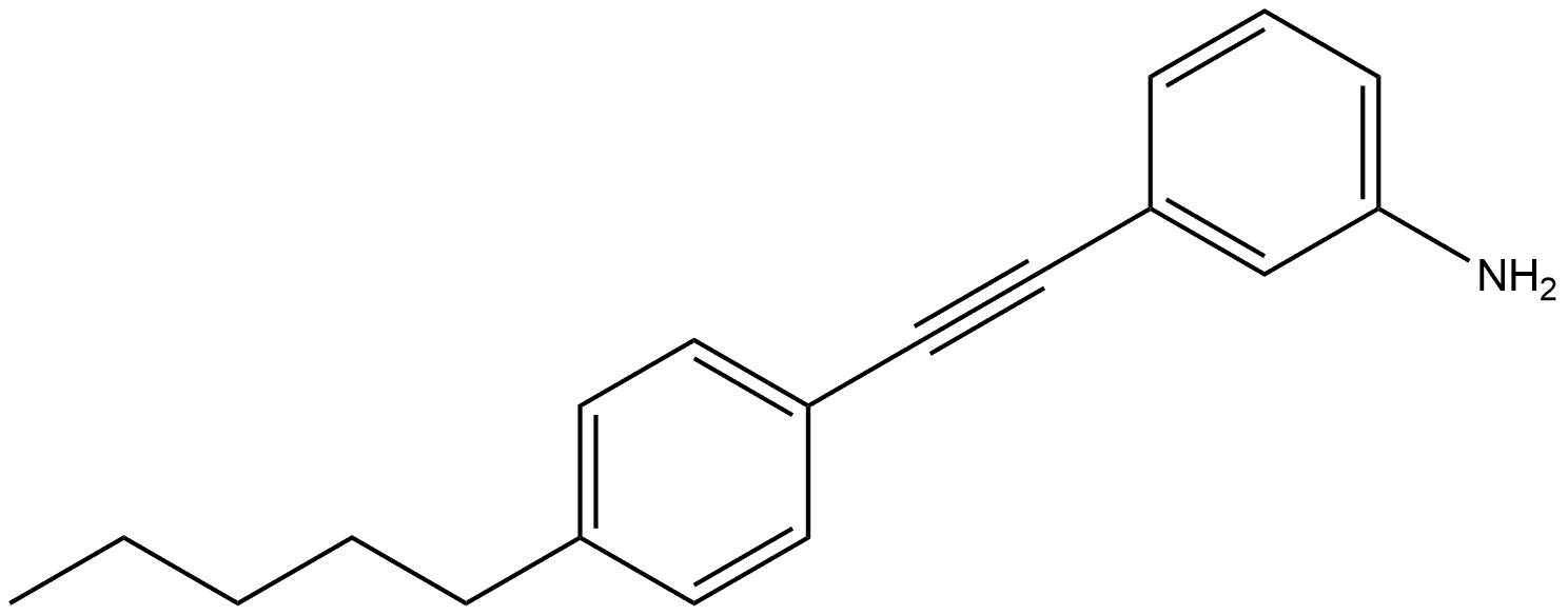 3-[2-(4-Pentylphenyl)ethynyl]benzenamine Structure