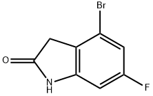 2H-Indol-2-one, 4-bromo-6-fluoro-1,3-dihydro- Structure