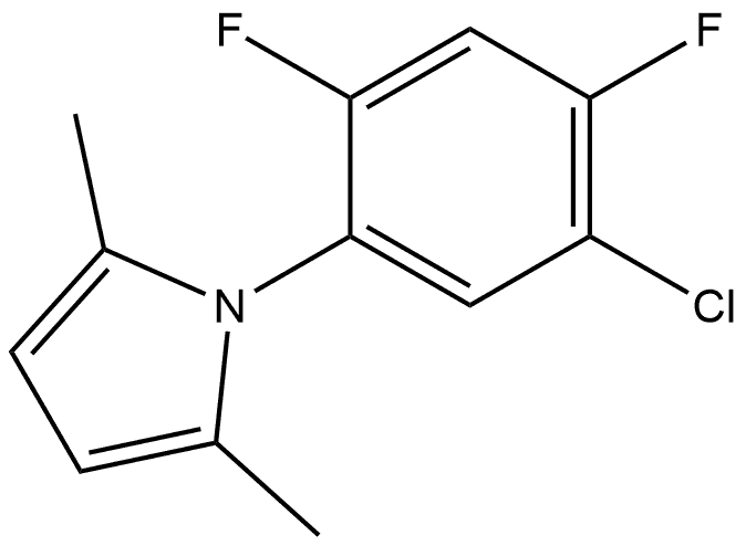 1-(5-Chloro-2,4-difluorophenyl)-2,5-dimethyl-1H-pyrrole Structure