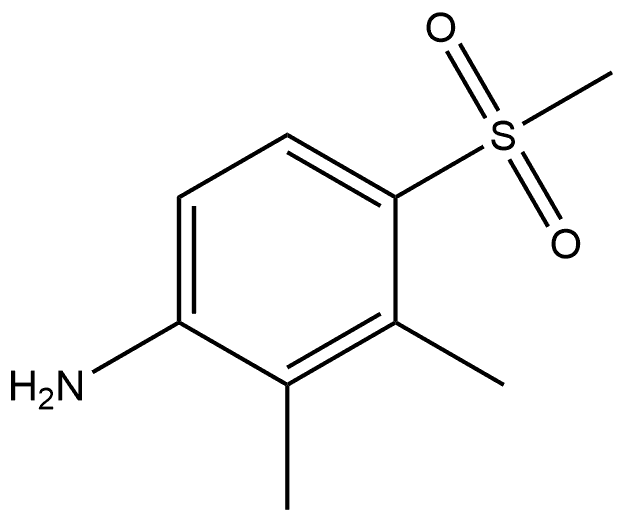 2,3-Dimethyl-4-(methylsulfonyl)benzenamine Structure