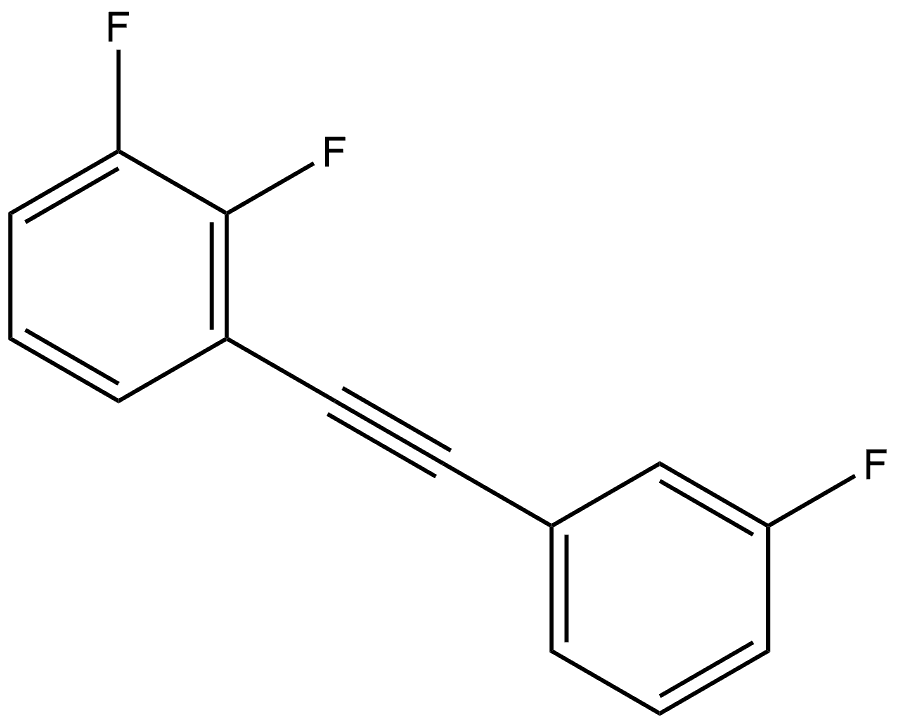 1,2-Difluoro-3-[2-(3-fluorophenyl)ethynyl]benzene Structure