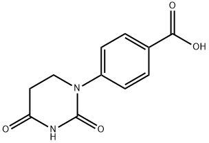 Benzoic acid, 4-(tetrahydro-2,4-dioxo-1(2H)-pyrimidinyl)- Structure