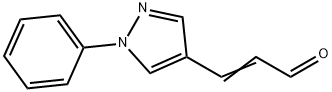 2-Propenal, 3-(1-phenyl-1H-pyrazol-4-yl)- Structure