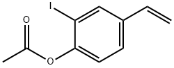 Phenol, 4-ethenyl-2-iodo-, 1-acetate Structure