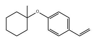 Benzene, 1-ethenyl-4-[(1-methylcyclohexyl)oxy]- Structure