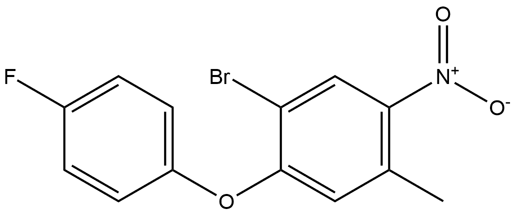 1-bromo-2-(4-fluorophenoxy)-4-methyl-5-nitrobenzene Structure