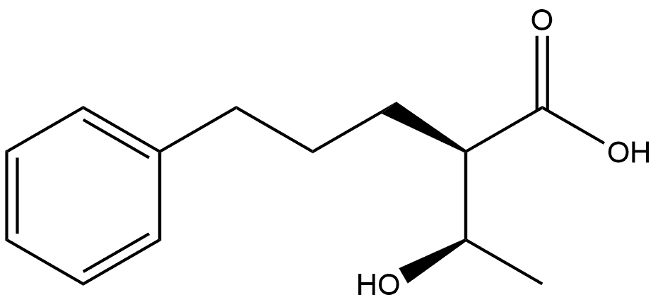 Benzenepentanoic acid, α-[(1R)-1-hydroxyethyl]-, (αR)- 구조식 이미지