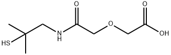 Acetic acid, 2-[2-[(2-mercapto-2-methylpropyl)amino]-2-oxoethoxy]- Structure