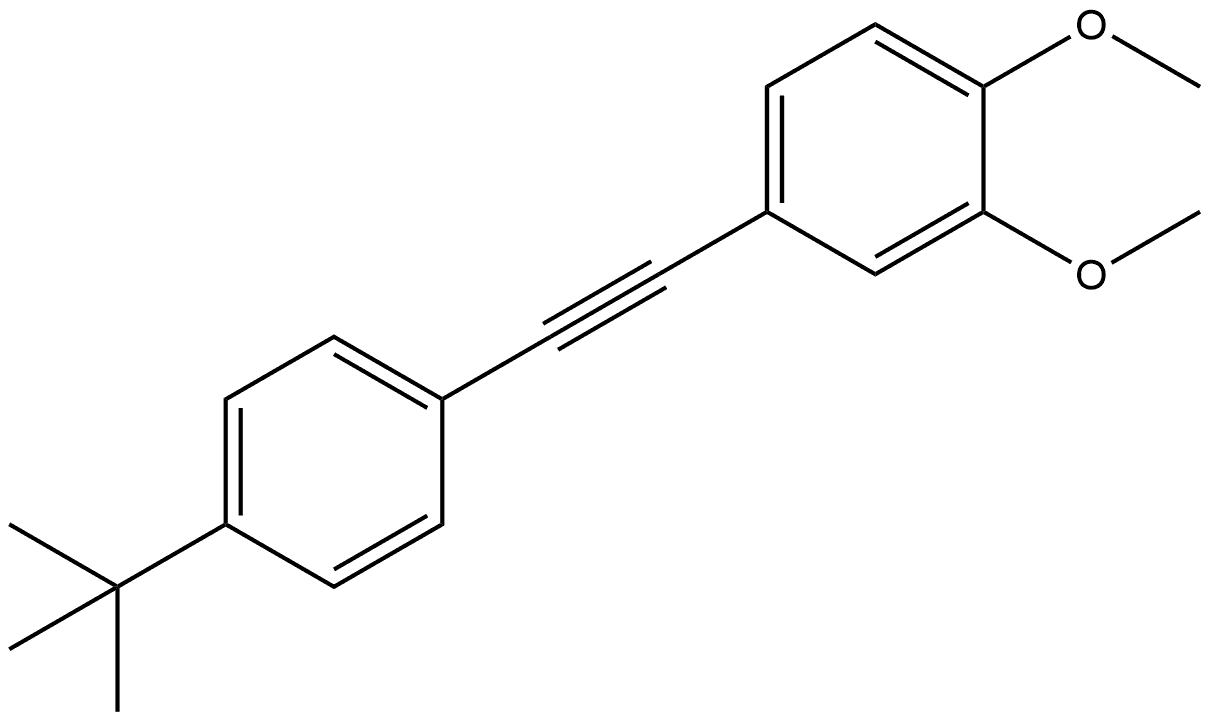 4-[2-[4-(1,1-Dimethylethyl)phenyl]ethynyl]-1,2-dimethoxybenzene Structure