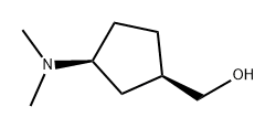 Cyclopentanemethanol, 3-(dimethylamino)-, (1R,3S)- 구조식 이미지