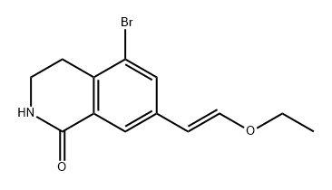 1(2H)-Isoquinolinone, 5-bromo-7-[(1E)-2-ethoxyethenyl]-3,4-dihydro- Structure