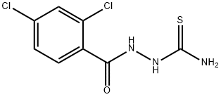 Benzoic acid, 2,4-dichloro-, 2-(aminothioxomethyl)hydrazide Structure