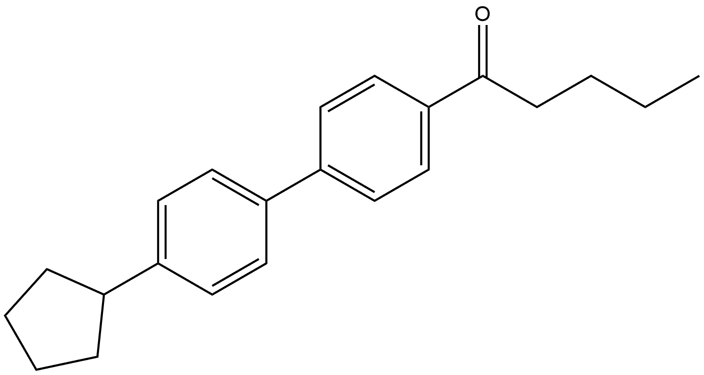 1-(4'-Cyclopentyl[1,1'-biphenyl]-4-yl)-1-pentanone Structure