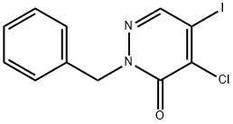 3(2H)-Pyridazinone, 4-chloro-5-iodo-2-(phenylmethyl)- Structure