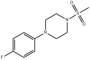 Piperazine, 1-(4-fluorophenyl)-4-(methylsulfonyl)- Structure