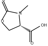 4-Oxazolidinecarboxylic acid, 3-methyl-2-oxo-, (4S)- Structure