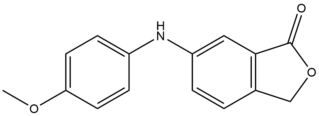 6-[(4-Methoxyphenyl)amino]-1(3H)-isobenzofuranone Structure