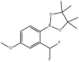 2-(2-(Difluoromethyl)-4-methoxyphenyl)-4,4,5,5-tetramethyl-1,3,2-dioxaborolane Structure