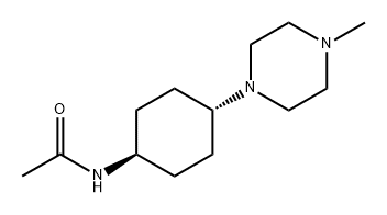 Acetamide, N-[trans-4-(4-methyl-1-piperazinyl)cyclohexyl]- Structure