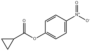 Cyclopropanecarboxylic acid, 4-nitrophenyl ester 구조식 이미지