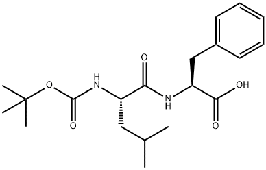 L-Phenylalanine, N-[(1,1-dimethylethoxy)carbonyl]-L-leucyl- Structure