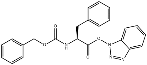 L-Phenylalanine, N-[(phenylmethoxy)carbonyl]-, 1H-benzotriazol-1-yl ester 구조식 이미지