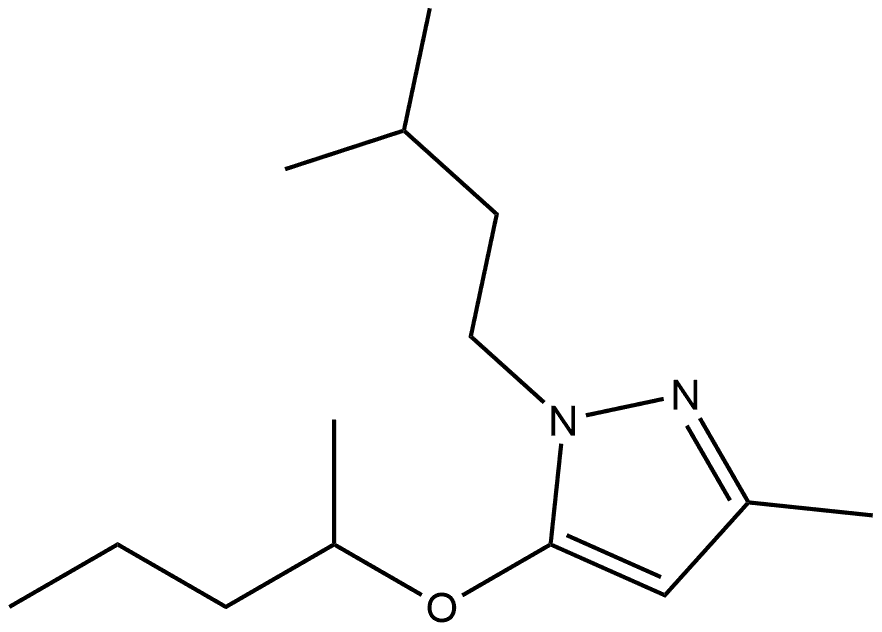 3-methyl-1-(3-methylbutyl)-5-(pentan-2-yloxy)-1H-pyrazole Structure