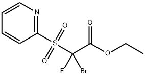 Acetic acid, 2-bromo-2-fluoro-2-(2-pyridinylsulfonyl)-, ethyl ester 구조식 이미지