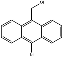 9-Anthracenemethanol, 10-bromo- Structure