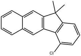 11H-Benzo[b]fluorene, 4-chloro-11,11-dimethyl- Structure