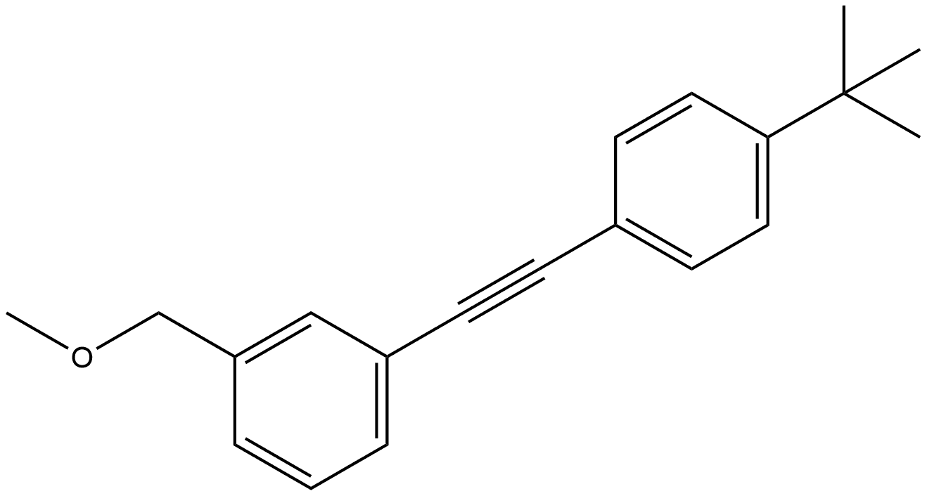 1-[2-[4-(1,1-Dimethylethyl)phenyl]ethynyl]-3-(methoxymethyl)benzene Structure