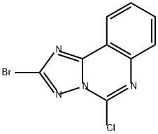 [1,2,4]Triazolo[1,5-c]quinazoline, 2-bromo-5-chloro- 구조식 이미지